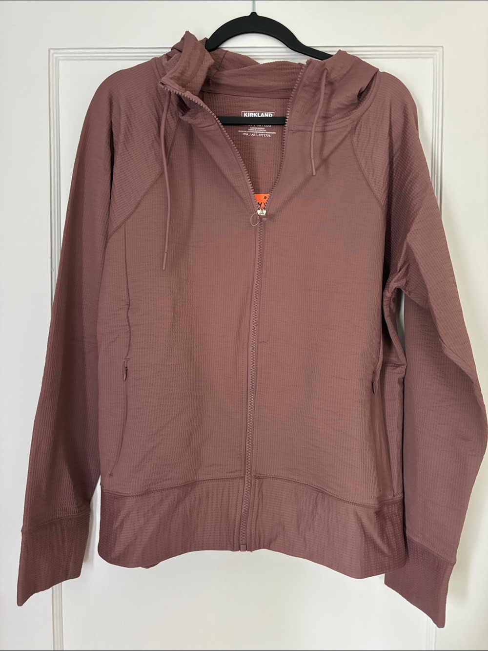 Kirkland Signature Dusty Rose Hooded Zip Utility Jacket